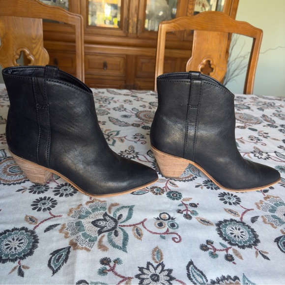 Frye & Co. Womens Black Maley Pull Tab Bootie Size 7.5M - Picture 3 of 9